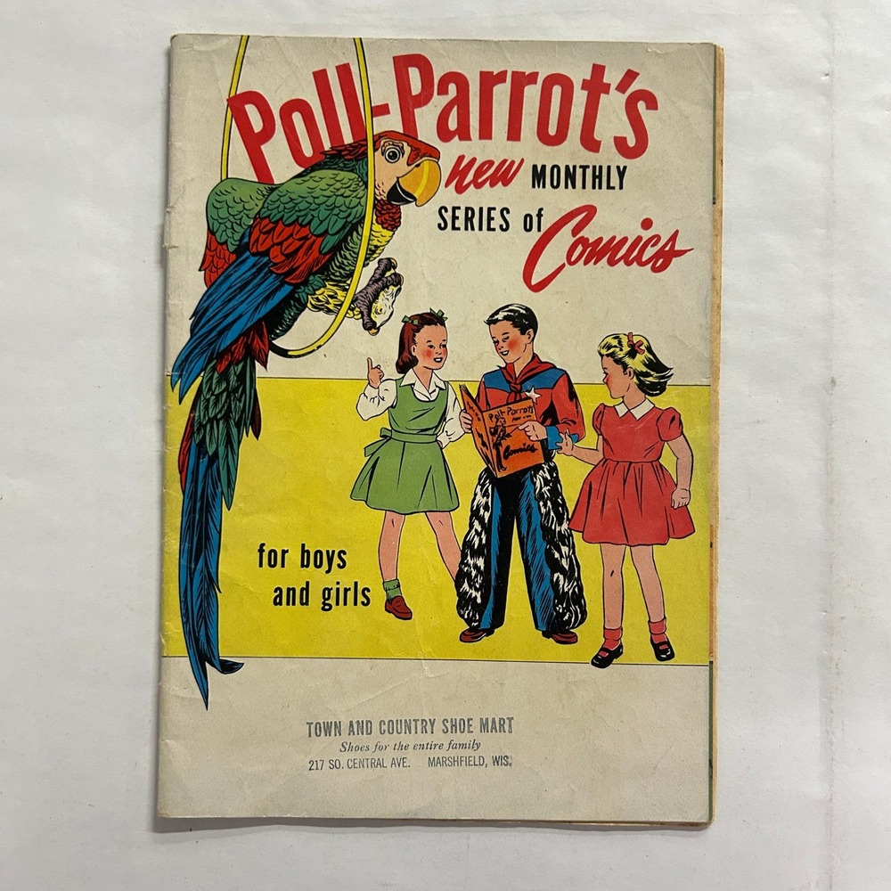 Poll-Parrot March of Comics Krazy Kat Vintage Advertising Comic OS Mid-Century